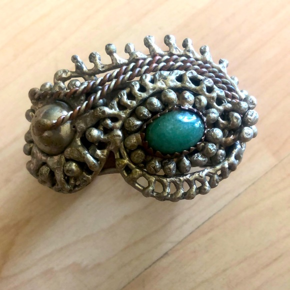 Handmade Copper and Gold Bracelet - Picture 1 of 6